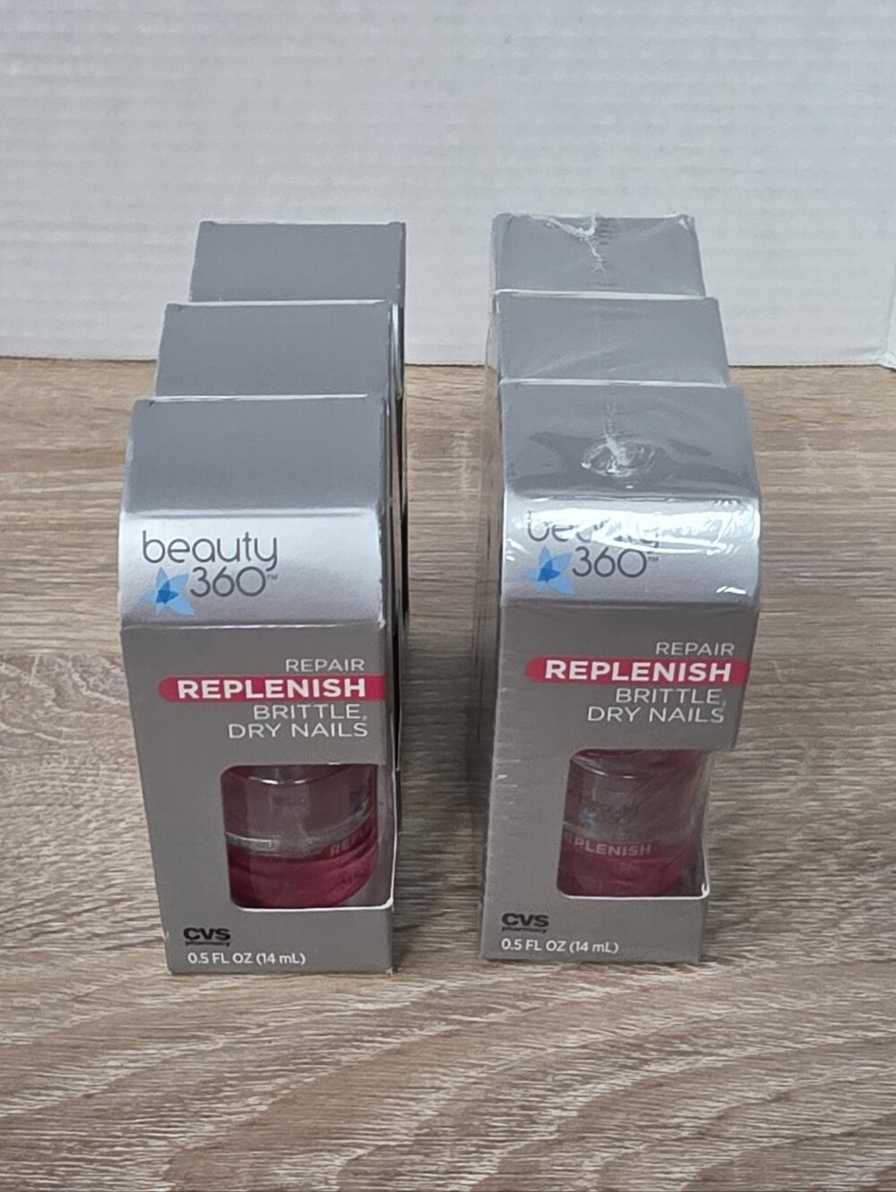 Beauty 360 Repair Replenish Brittle Dry Nails Treatment Strengthen Lot of 6